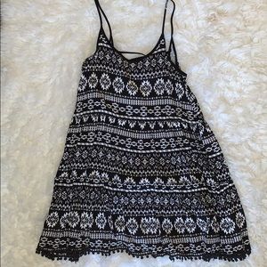 Aztec Black and White Dress